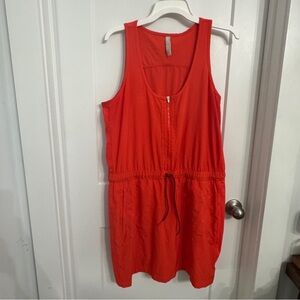 Athleta Expedition Dress Vermillion Orange / Coral Size 14, Style #446859 Active